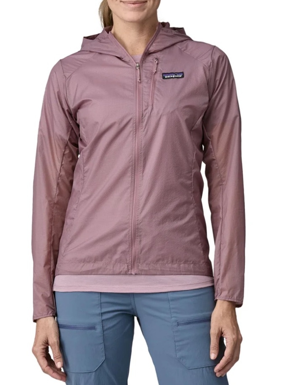 Patagonia Houdini Hooded Shell Jacket in Dusty Mauve
